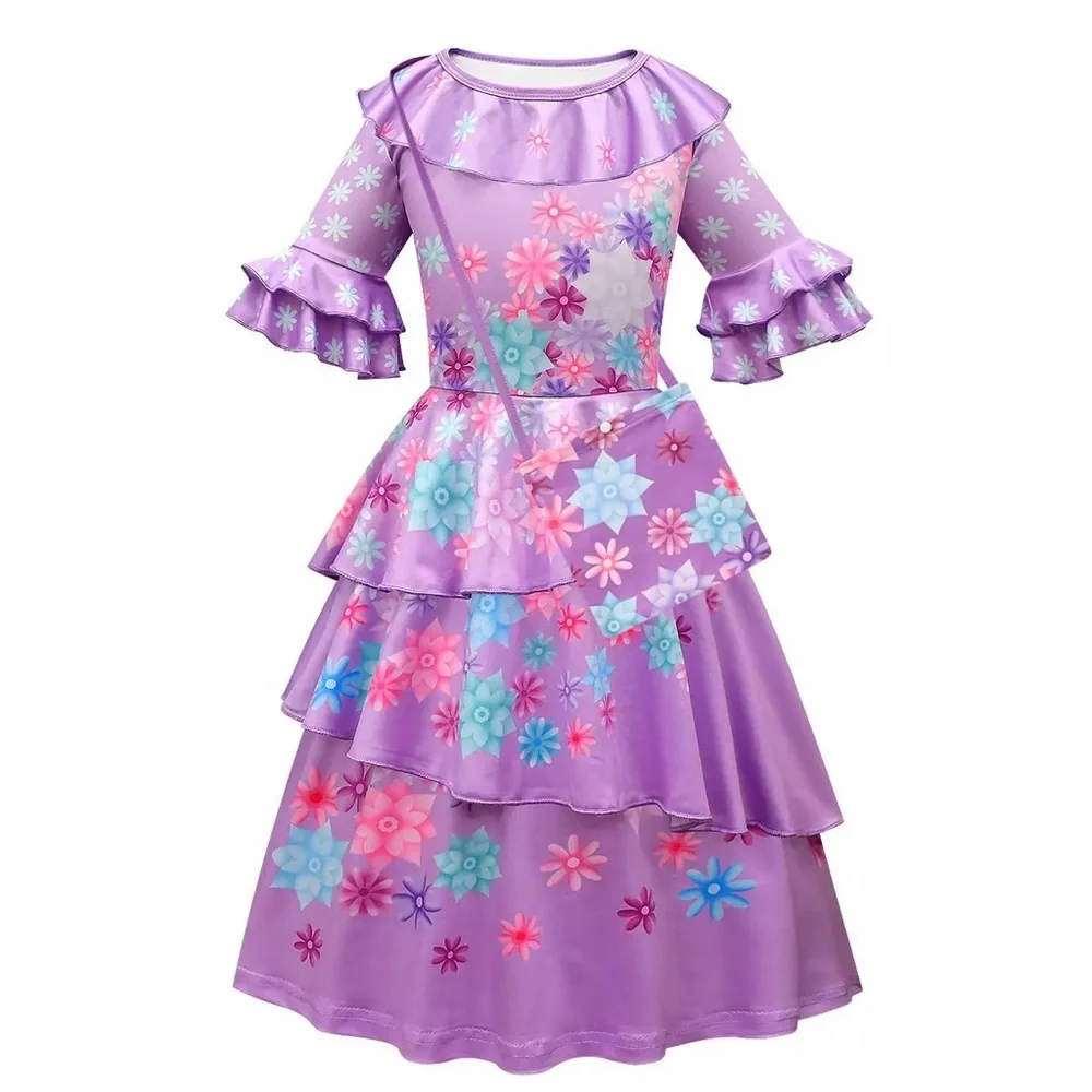 Boutique Encanto Isabella Dress Mirabel Costume set Bag included 5072